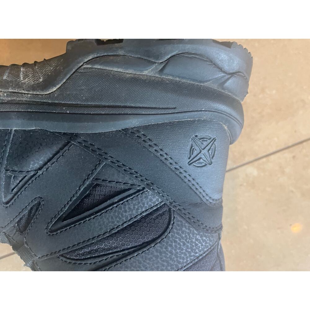 Tactical Performance Black Leather Combat Boots Men 8.5 Utility Workwear Outdoor - Picture 9 of 12